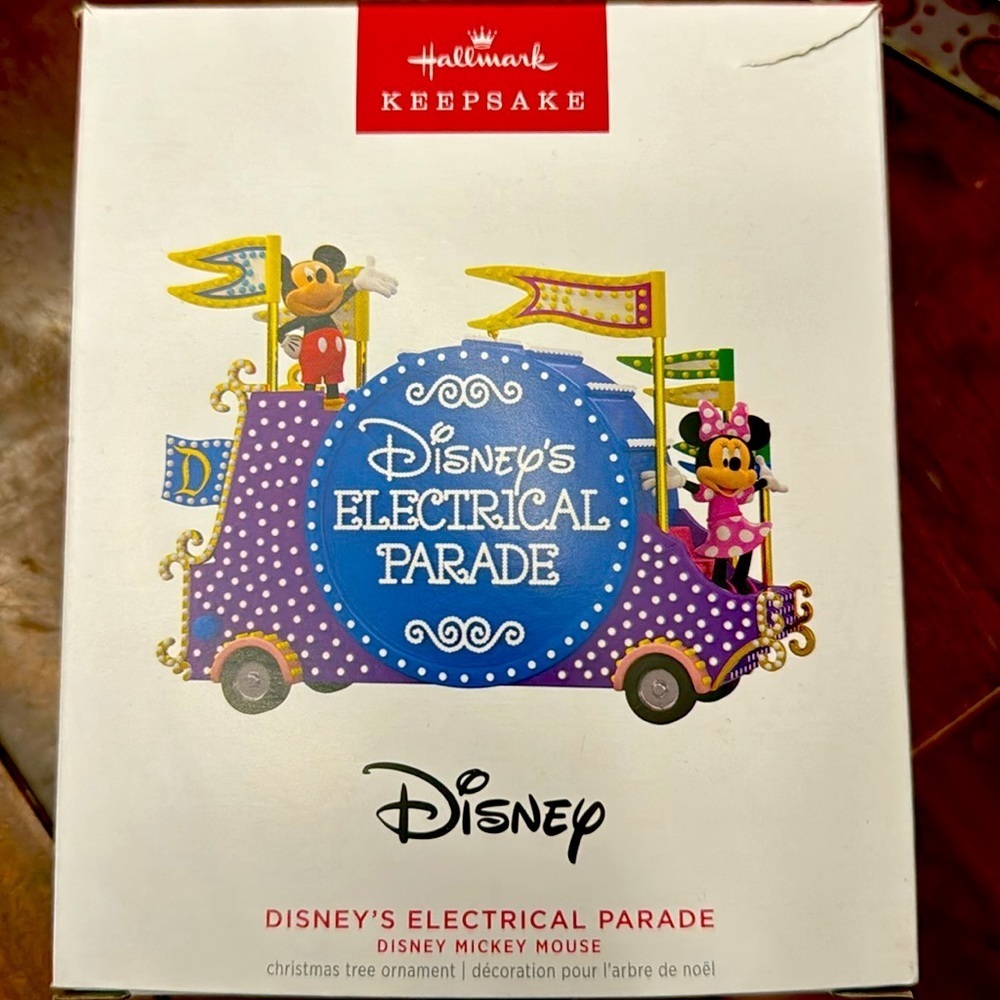Hallmark Keepsake Ornament Disney’s Electrical Parade 2023 Mickey Minnie Mouse - Picture 1 of 3